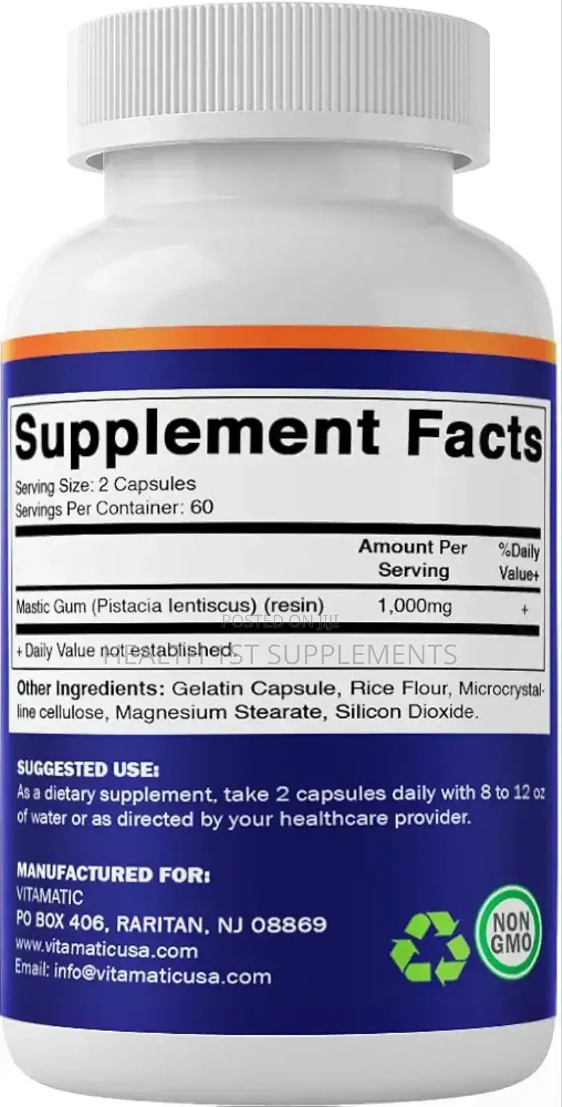 H Pylori Be Gone!! Mastic Gum, 120 Caps (500 Mg Per Caps)