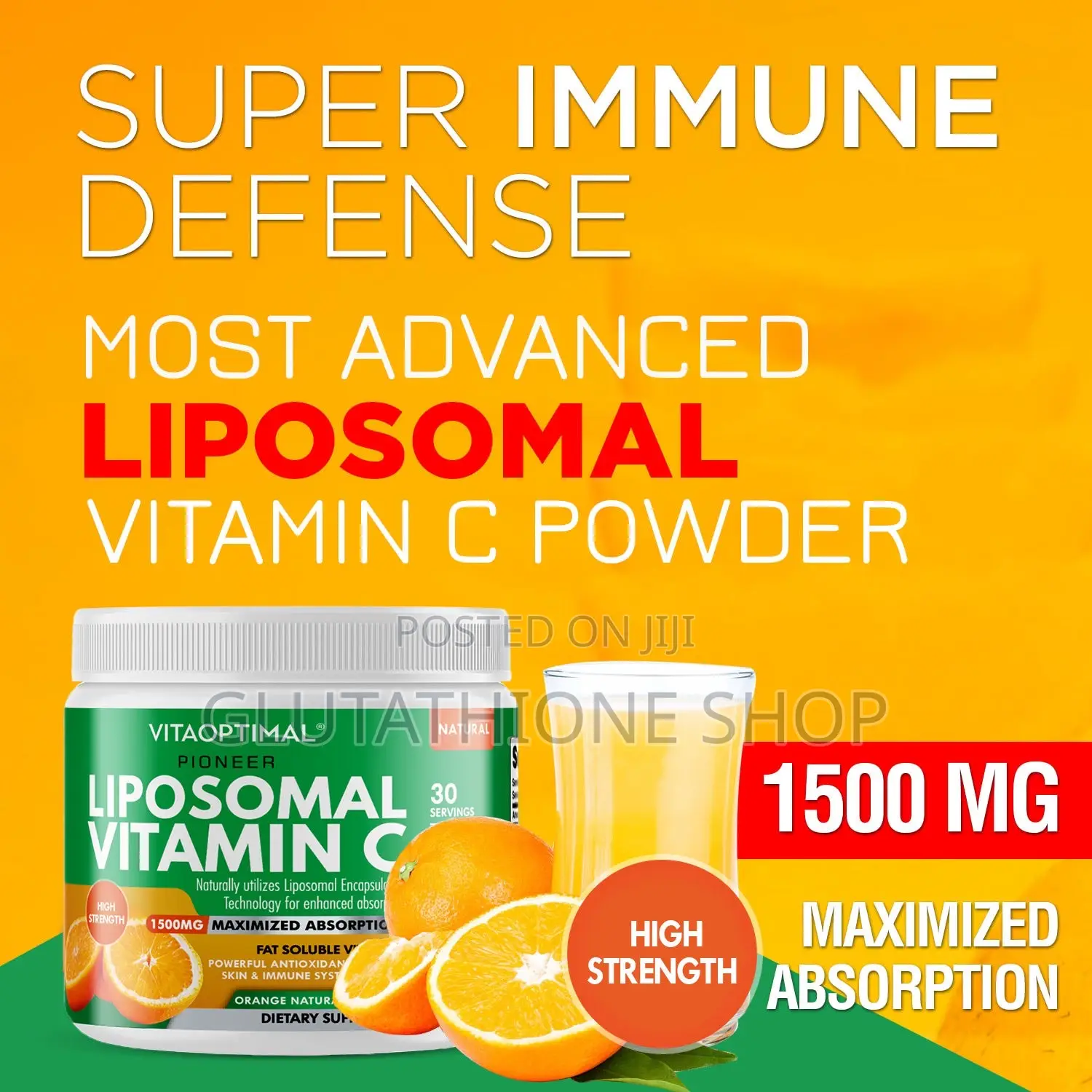 Liposomal Vitamin C Powder - Plus Zinc, Vitamin D, Rose Hip