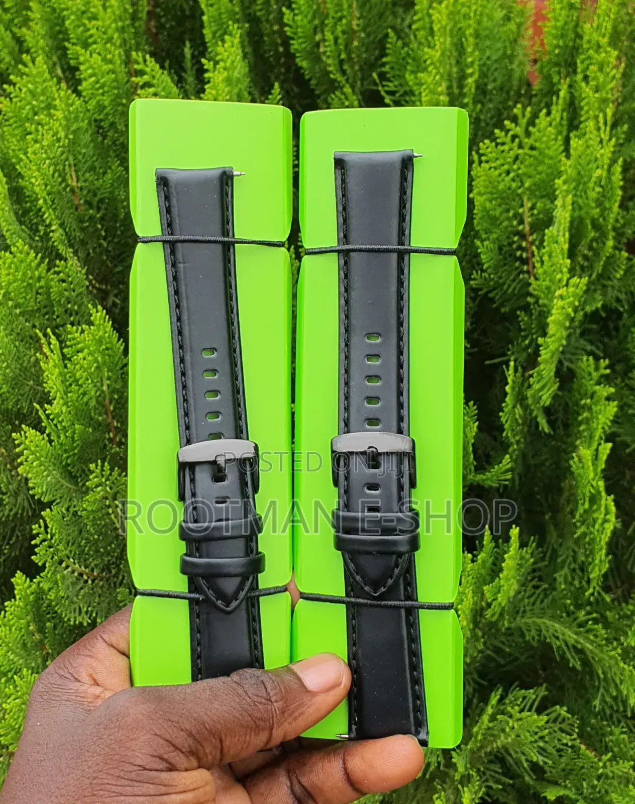 Oraimo Black Leather Watch Strap