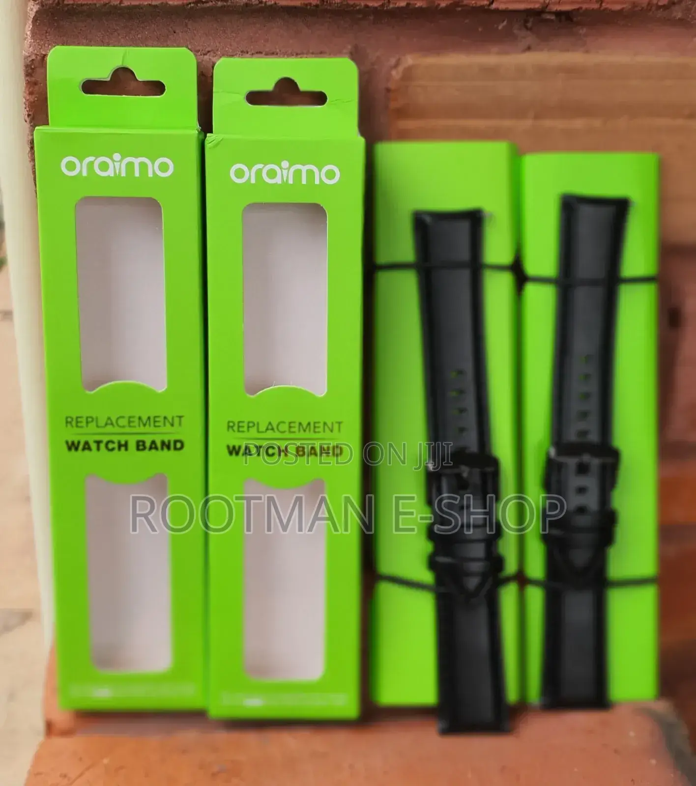 Oraimo Black Leather Watch Strap