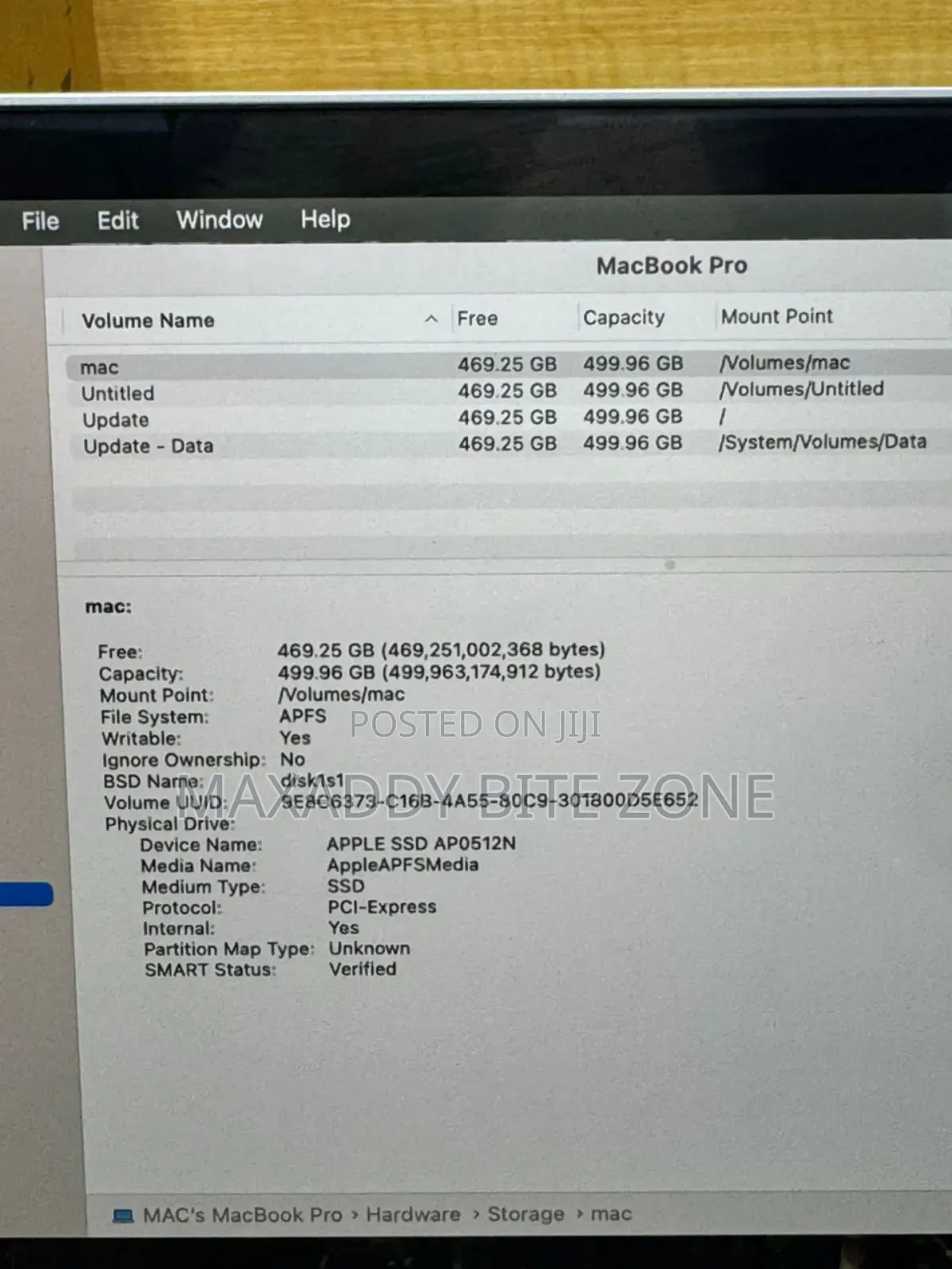 Laptop Apple MacBook Pro 2019 16GB Intel Core i7 SSD 512GB