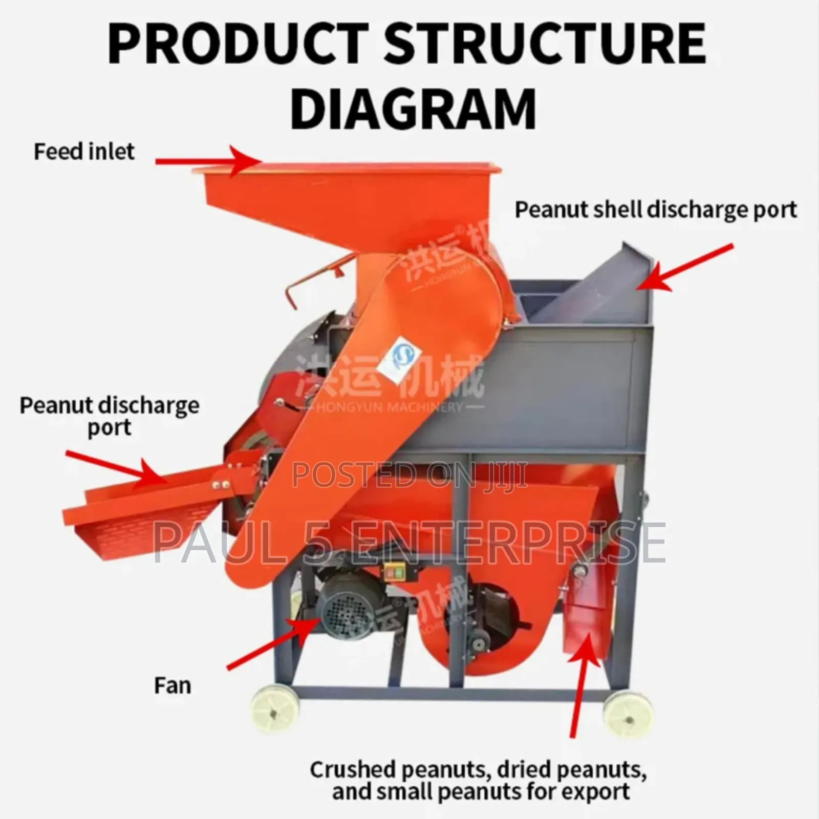 Peanut Sheller 500kg/H