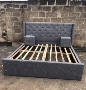 Humble Queen Size Bed Frame With 2 Side Drawers