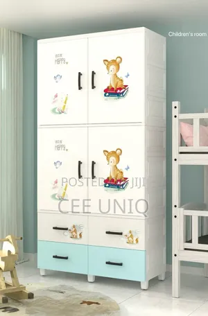 Plastic Clothes Wardrobe With Storage Drawers