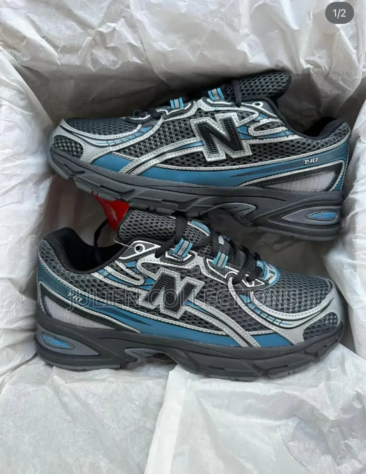 New Balance 740 Blue Black