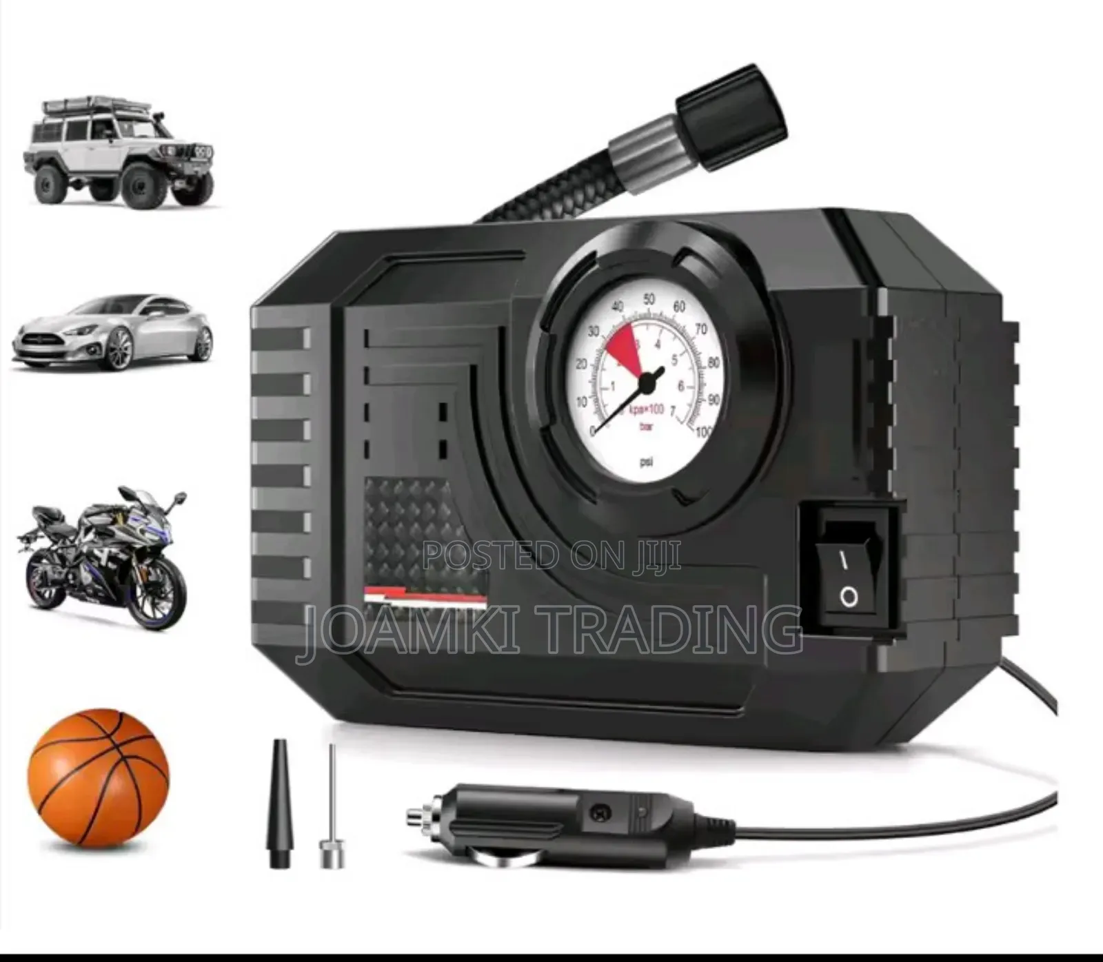 Carsun Mini Air Pump Tyre Inflator Portable Compressor Wired