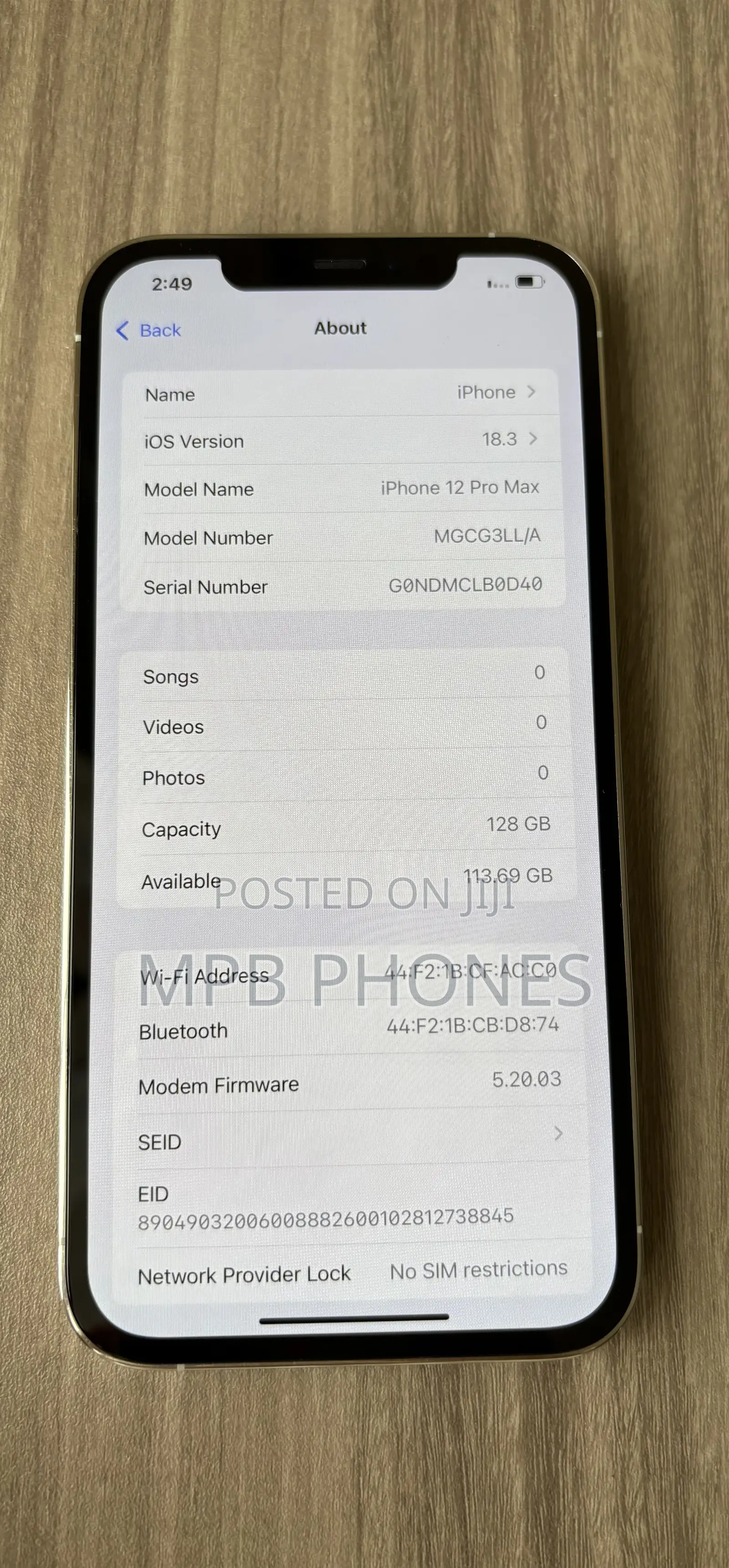 Apple iPhone 12 Pro Max 128 GB Silver