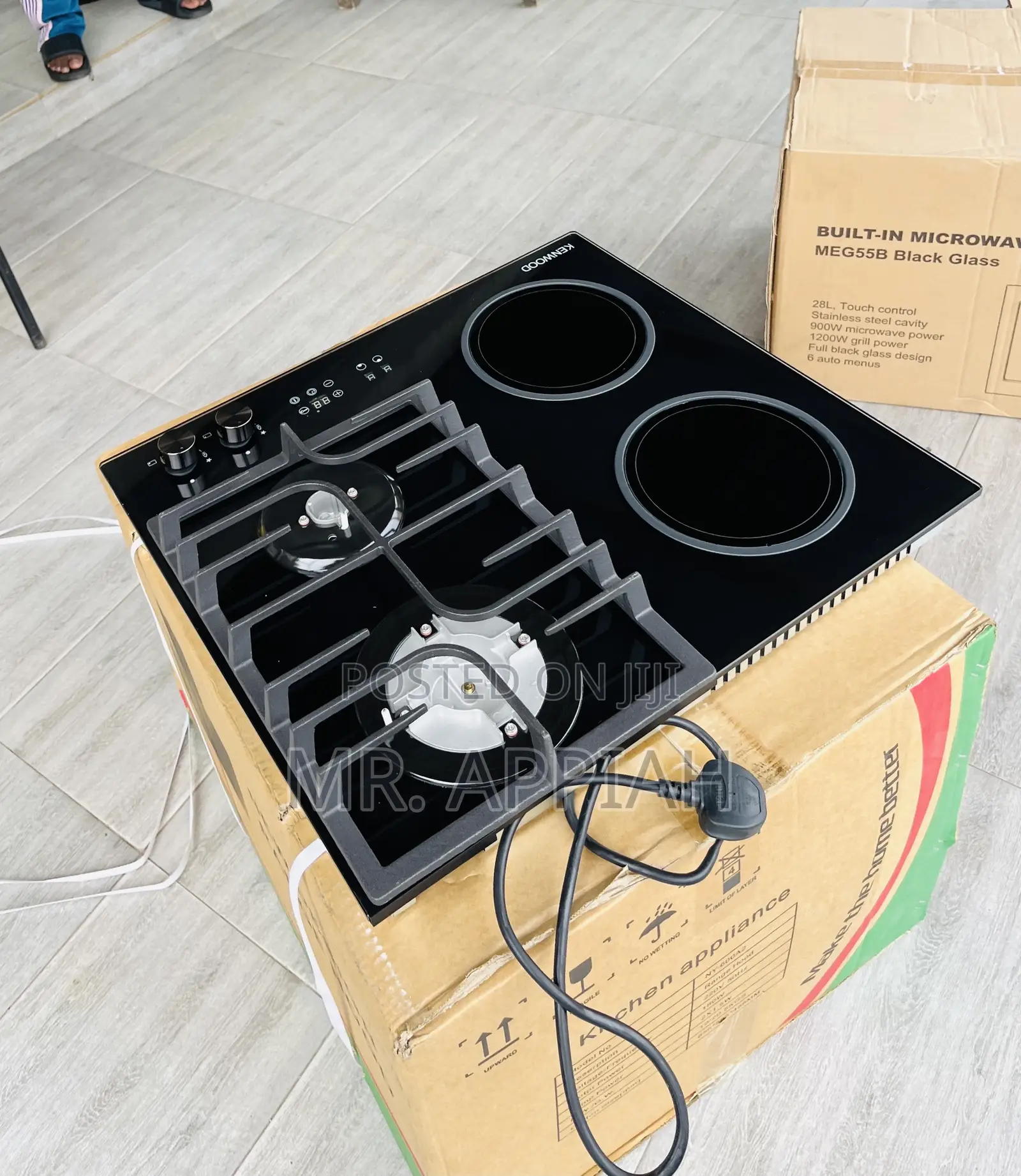 Get Finest Kenwood 60cm Tempered Glass 2 + 2 Hob 