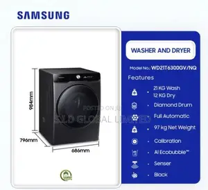 Samsung 21kg Washer/12kg Dryer Intensive Stain Removal
