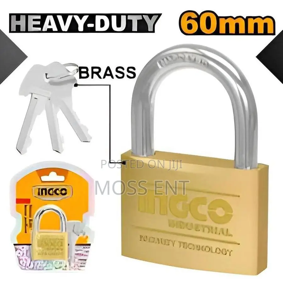 Heavy Duty Brass Padlock 60mm - Dbpl0602