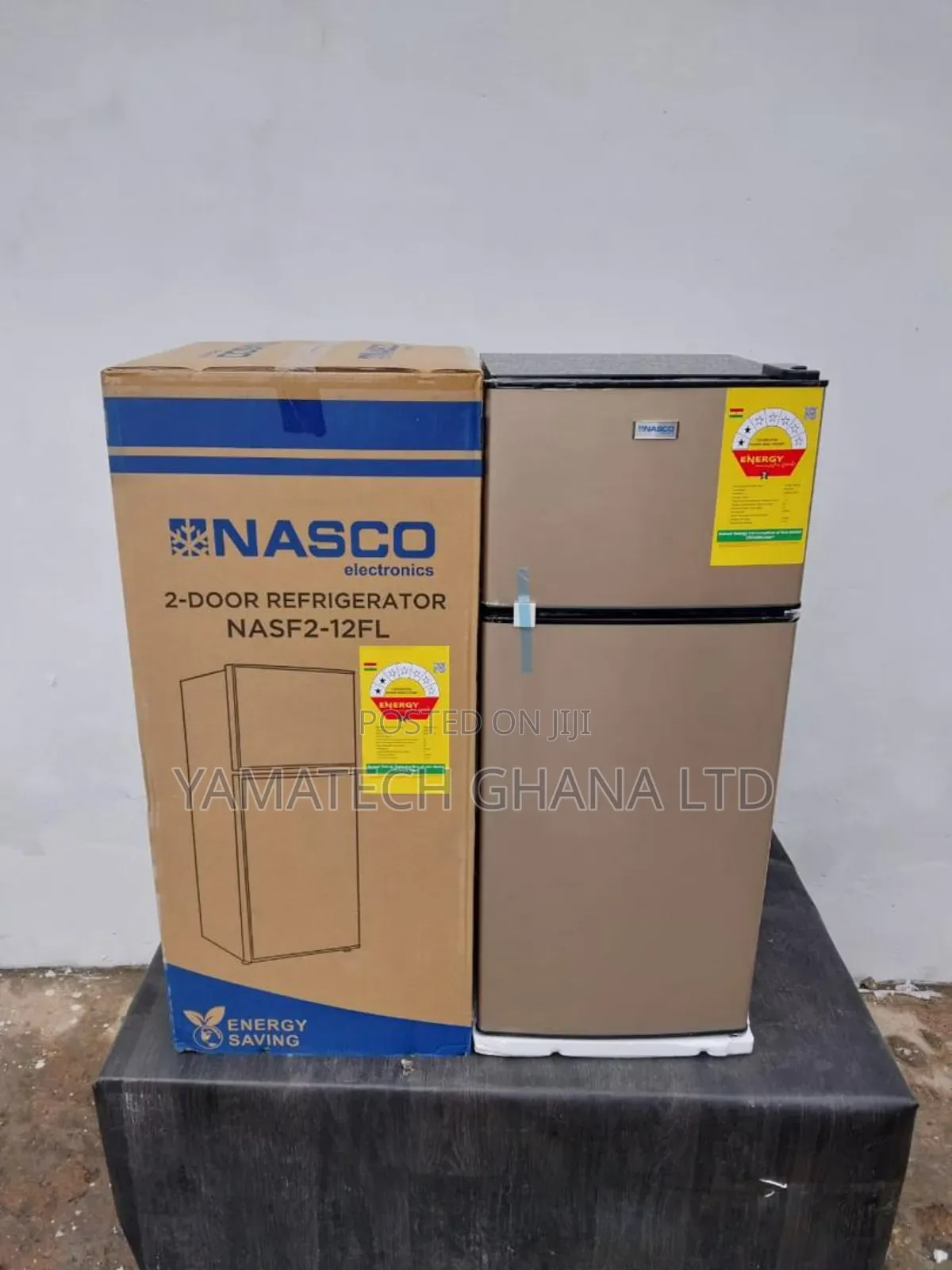 Nasco 102 Litre Fridge With Top Freezer -gold Colour