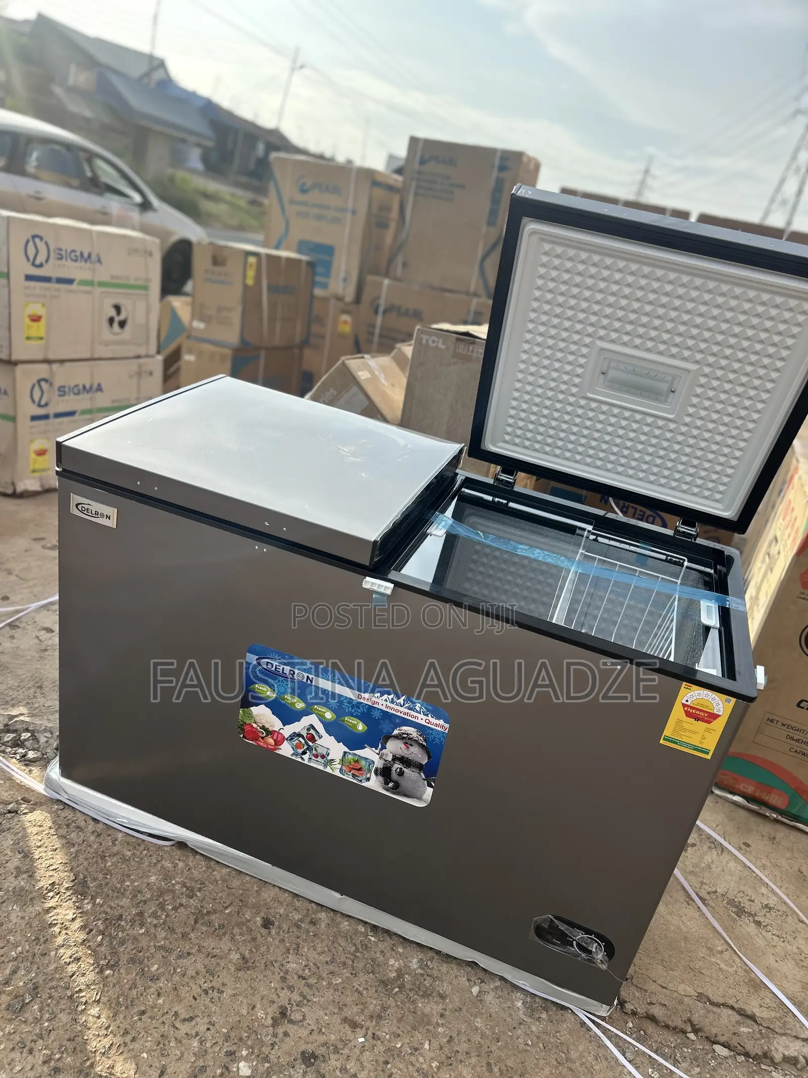 Delron 350 Litres Double Door Chest Freezer