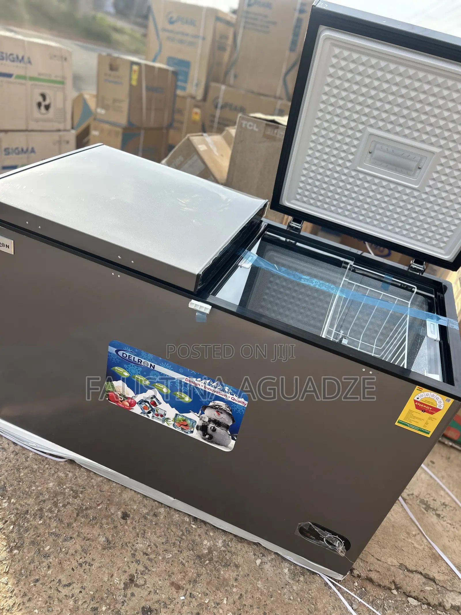 Delron 350 Litres Double Door Chest Freezer