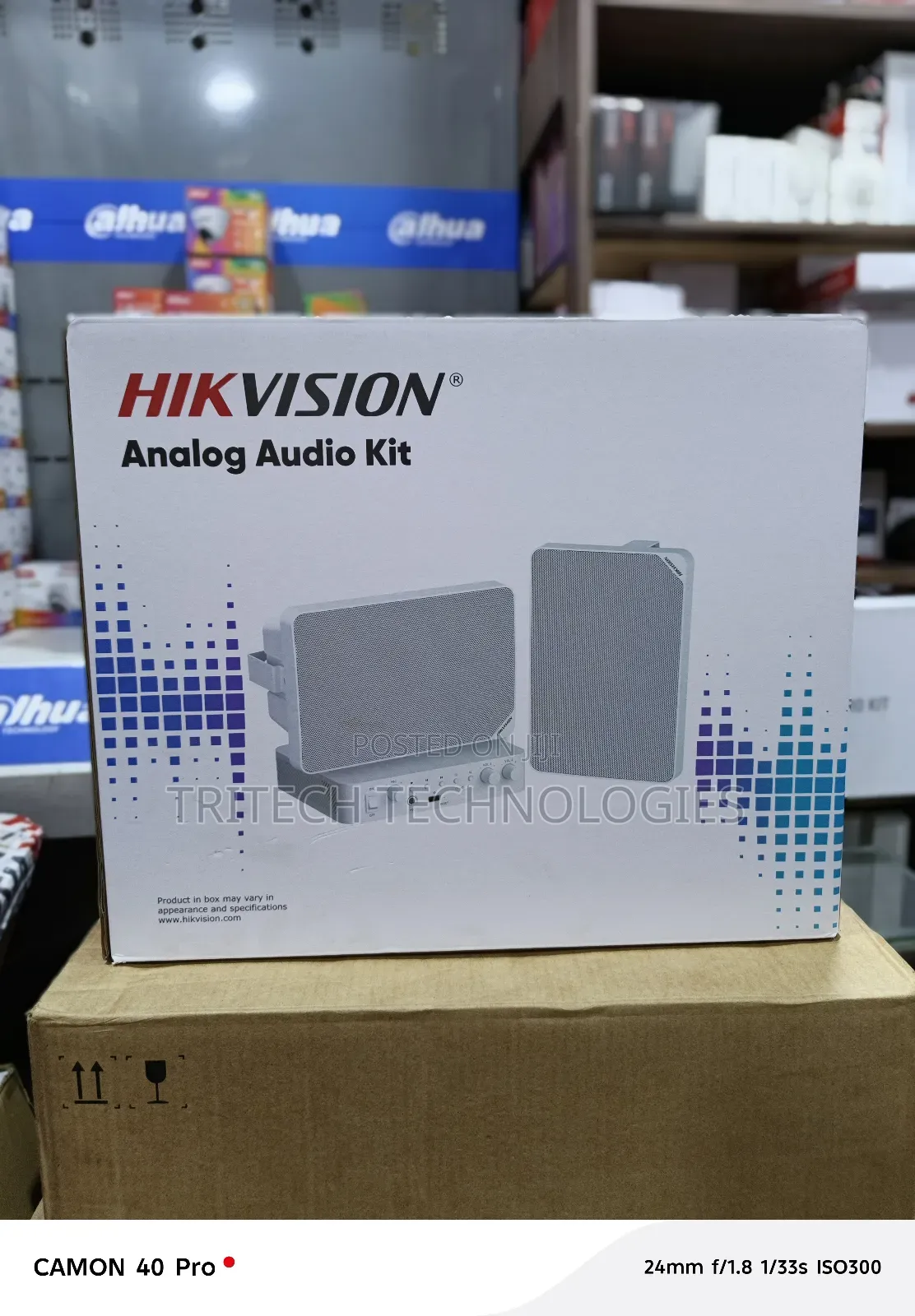 Hikvision 60w Analog Amplifier Kit + 2*20w Cabinet Speaker