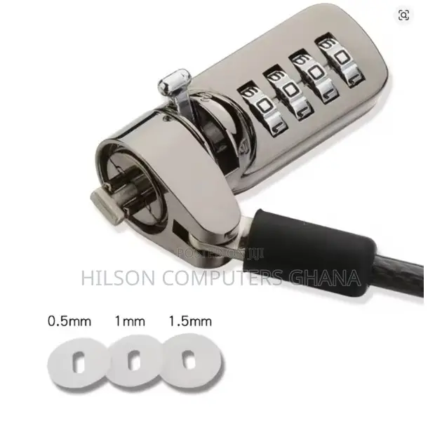 Laptop Theft Detterent 6.3mm Laptop Combination Lock