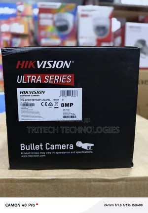 Hikvision 8 Mp Panoramic Colorvu Fixed Bullet Network Camera
