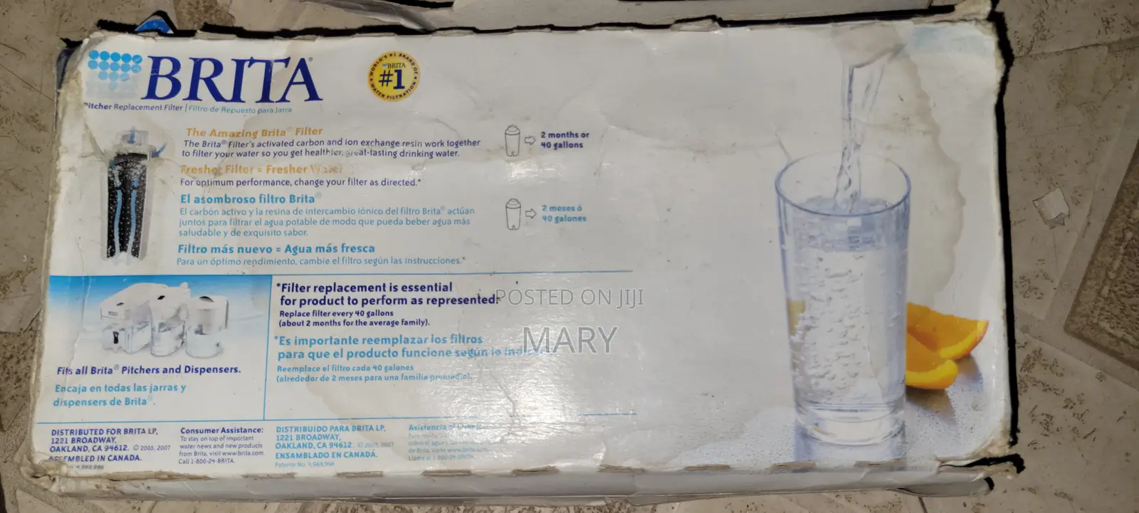 Brita Pitcher Filter for Brita Water Filter 5 Filters