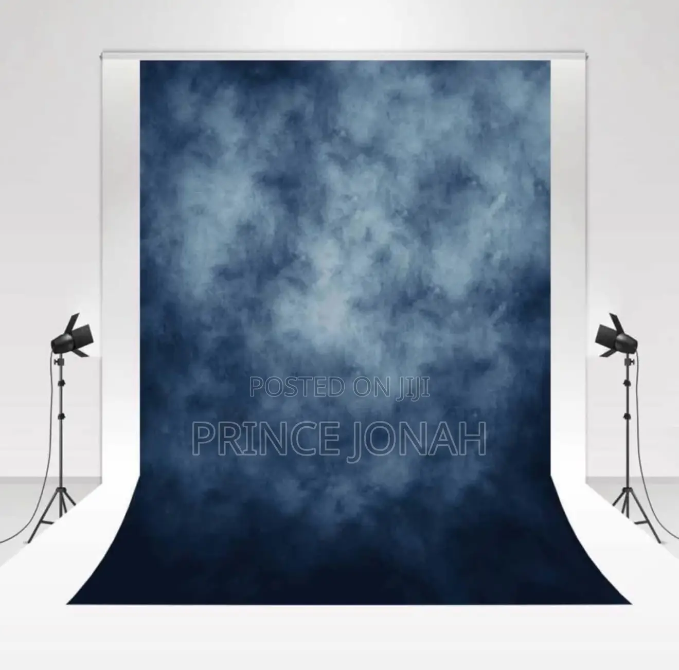 Kate 1.5 * 2.2m/5 * 7ft Classic Textured Blue Backdrop