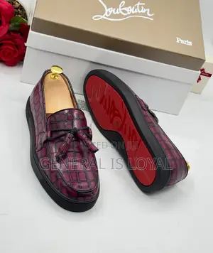 Christian Louboutin Loafers Wine Color