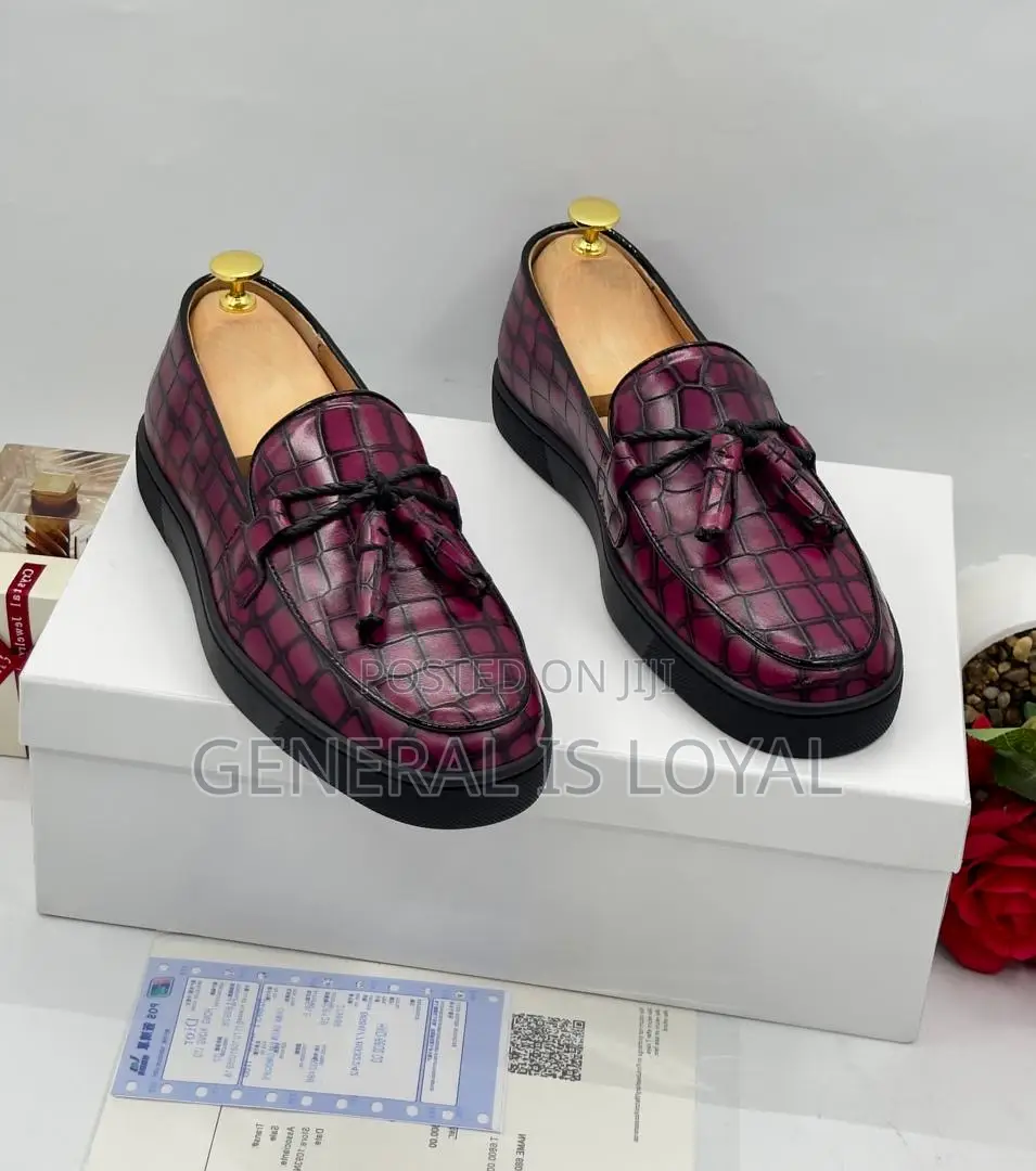 Christian Louboutin Loafers Wine Color