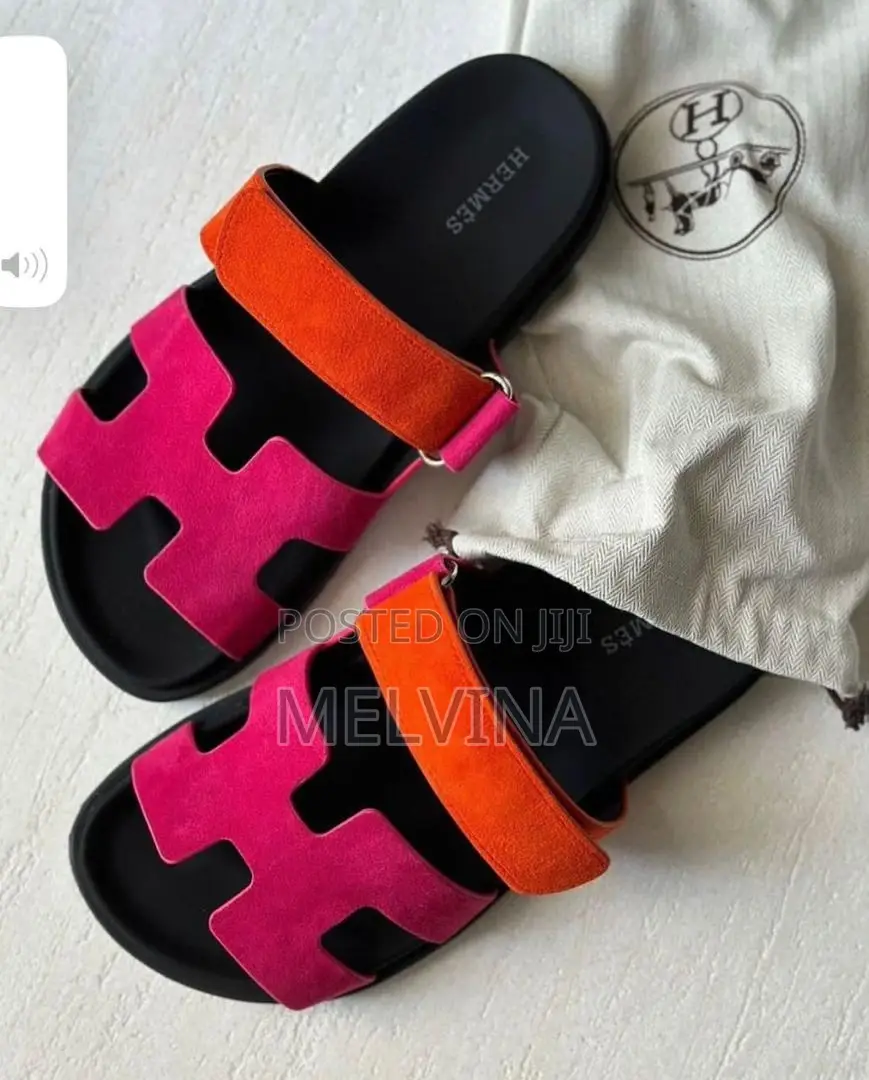 Original Hermes Unisex Slippers in Colors and Sizes in Box