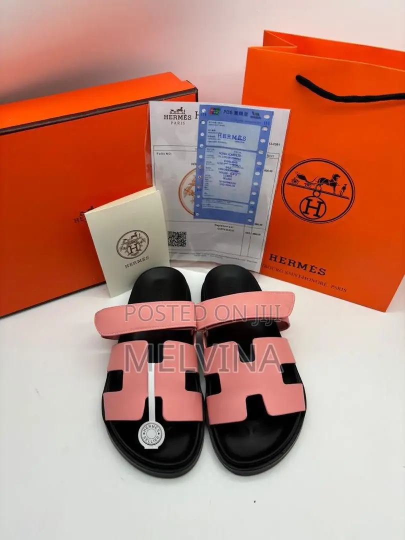 Original Hermes Unisex Slippers in Colors and Sizes in Box