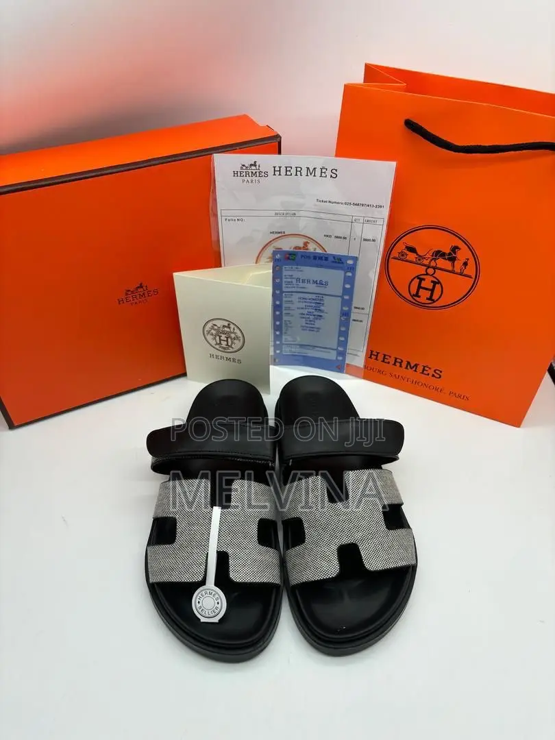 Original Hermes Unisex Slippers in Colors and Sizes in Box