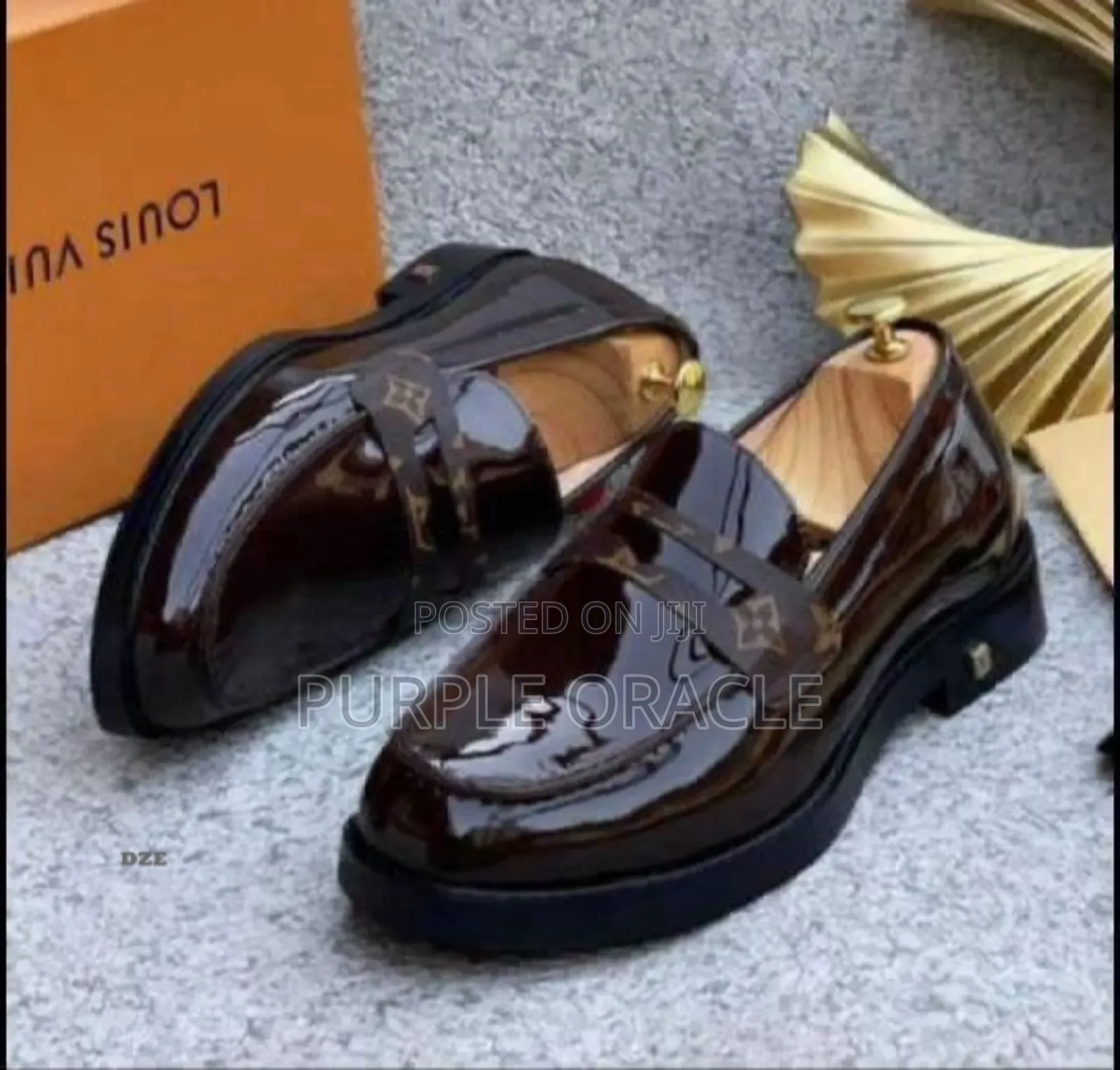 Louis Vuitton Men's Black Loafers