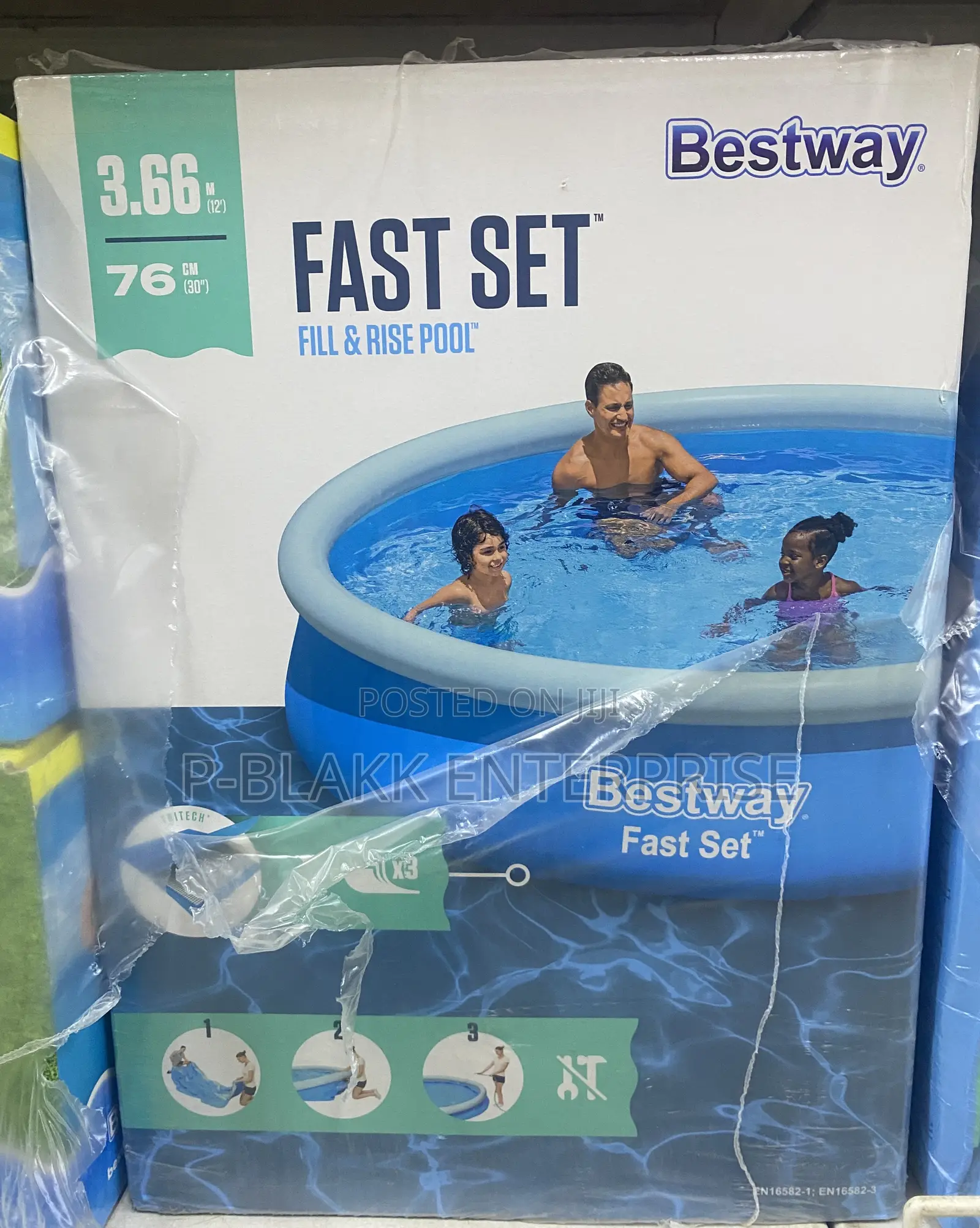 Bestway Inflatable Swimming Pool 12ft by 2.5ft