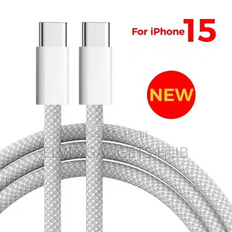 60w iPhone 15/16 Type C to C Nylon Braided Cable