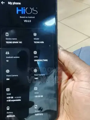 Tecno Spark 10C 128 GB Gray