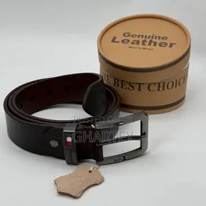 Premium Quality Men’S Leather Simple Buckle Belts - In Box