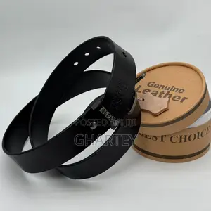Luxury Men’S Quality Leather Belts - Black