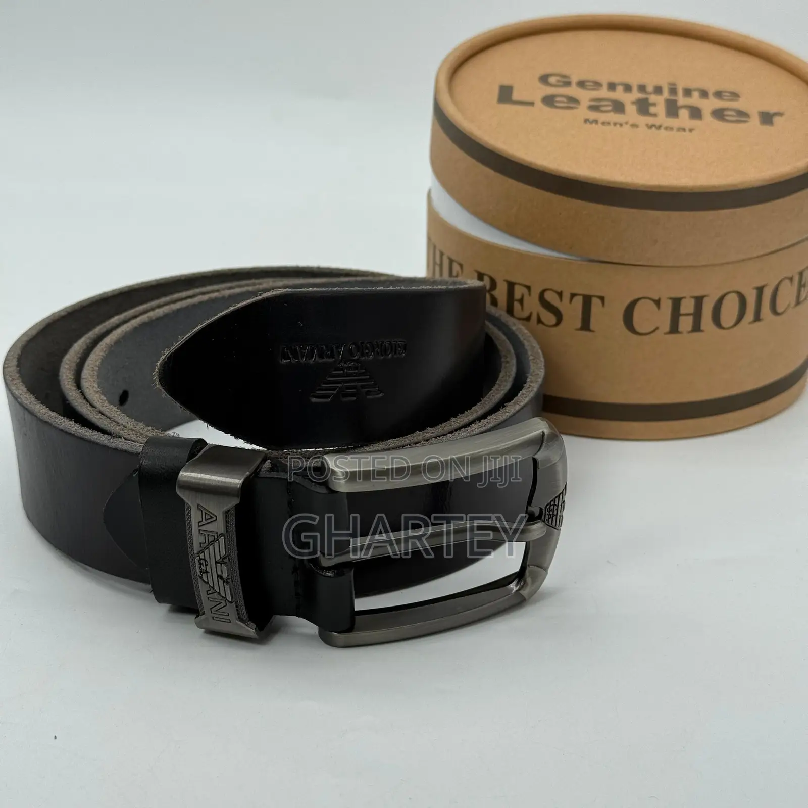 Men’S Premium Simple Buckle Belts || Black
