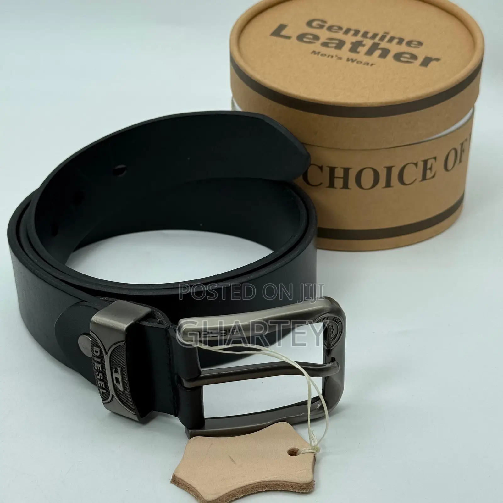 Men’S Premium Simple Buckle Belts || Black
