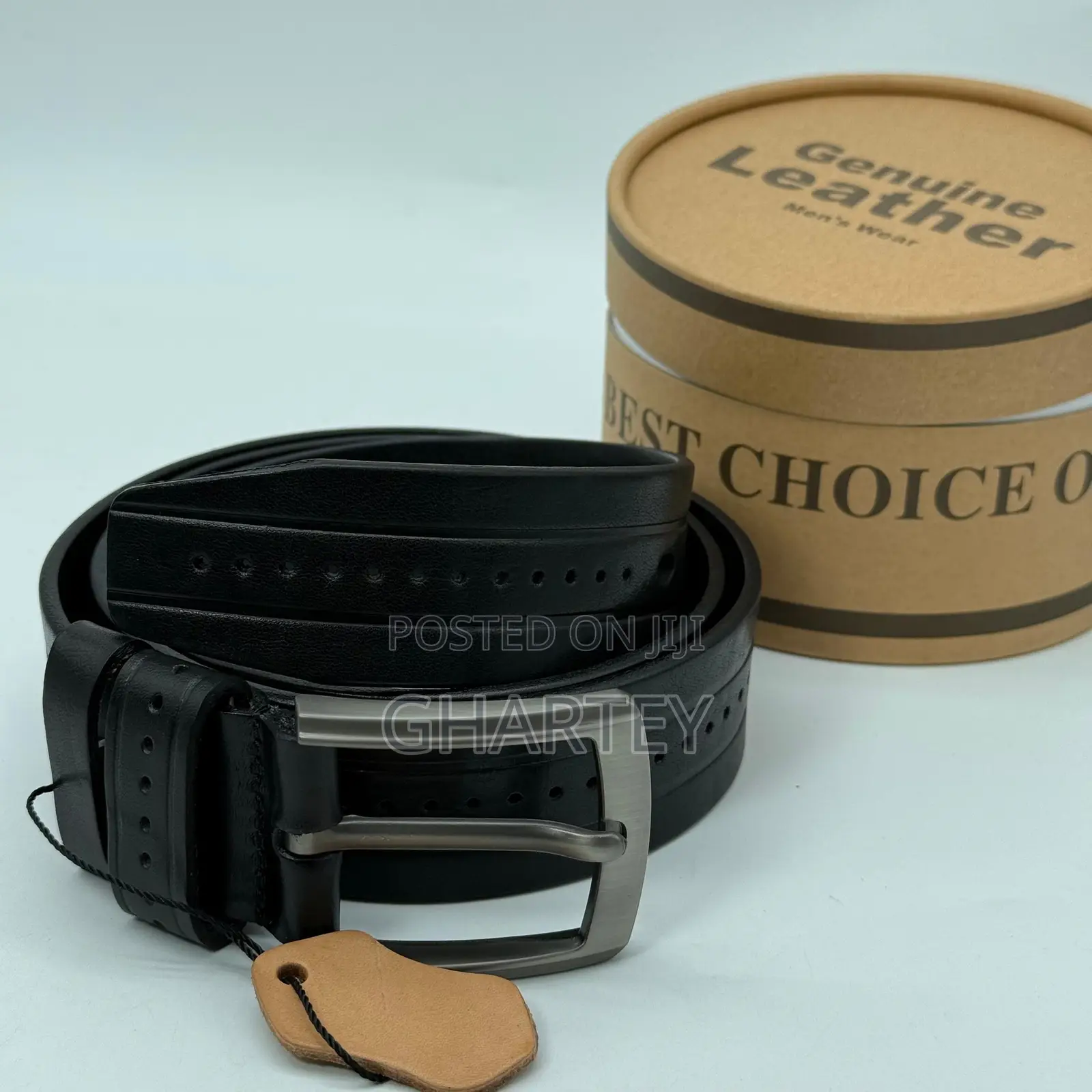 Men’S Premium Simple Buckle Belts || Black