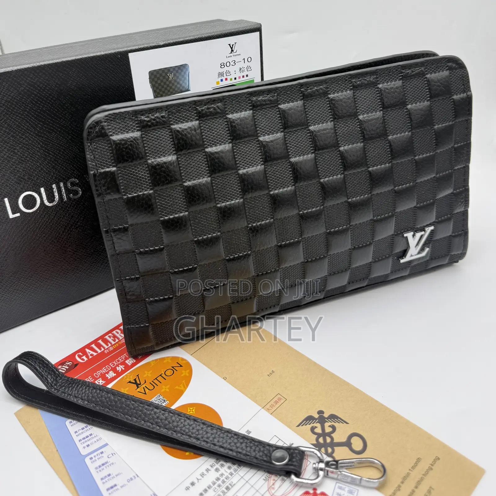 Louis Vuitton Premium Anti Theft Leather Men’S Handbag