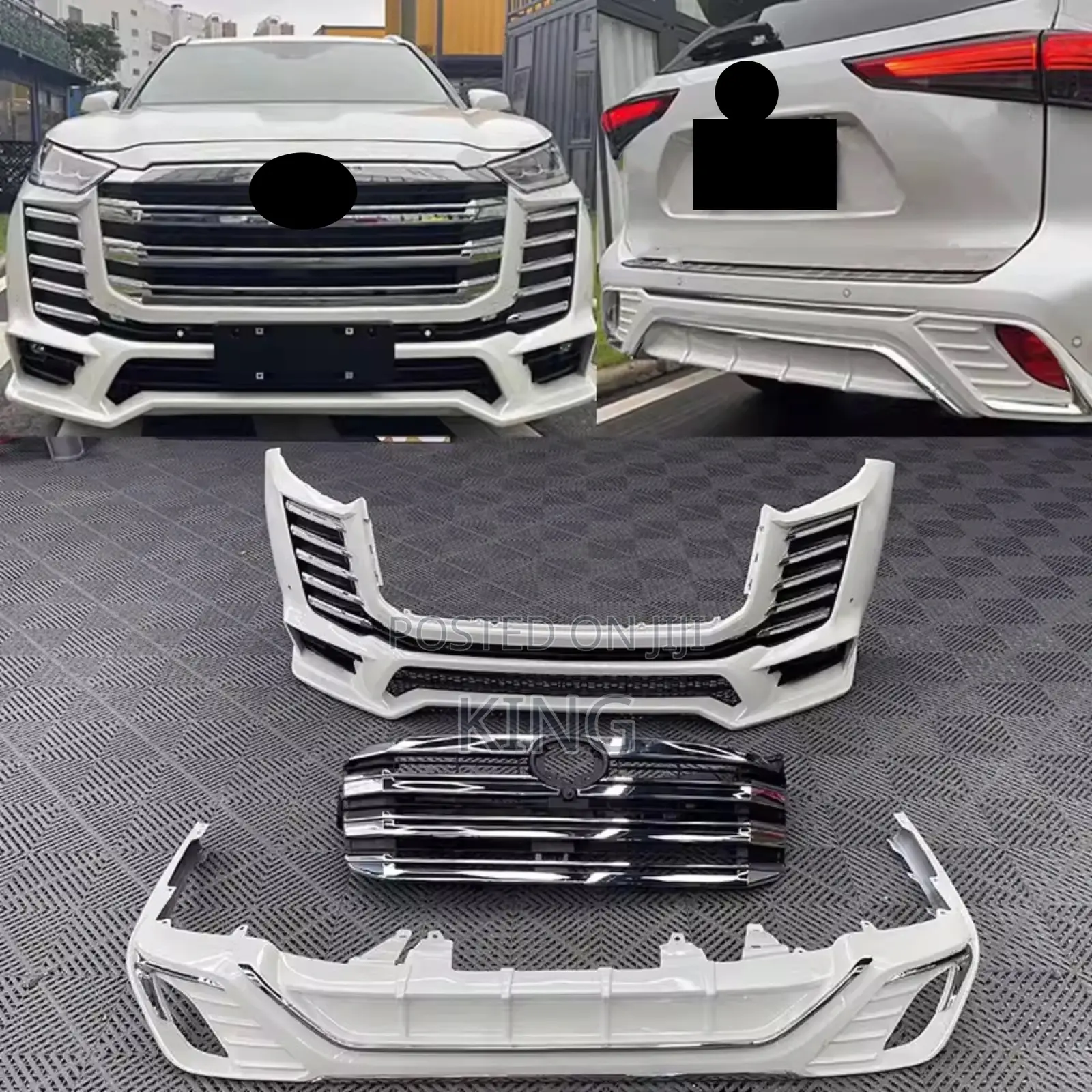 2021-2024 Toyota Highlander Upgrade Body Kit Facelift