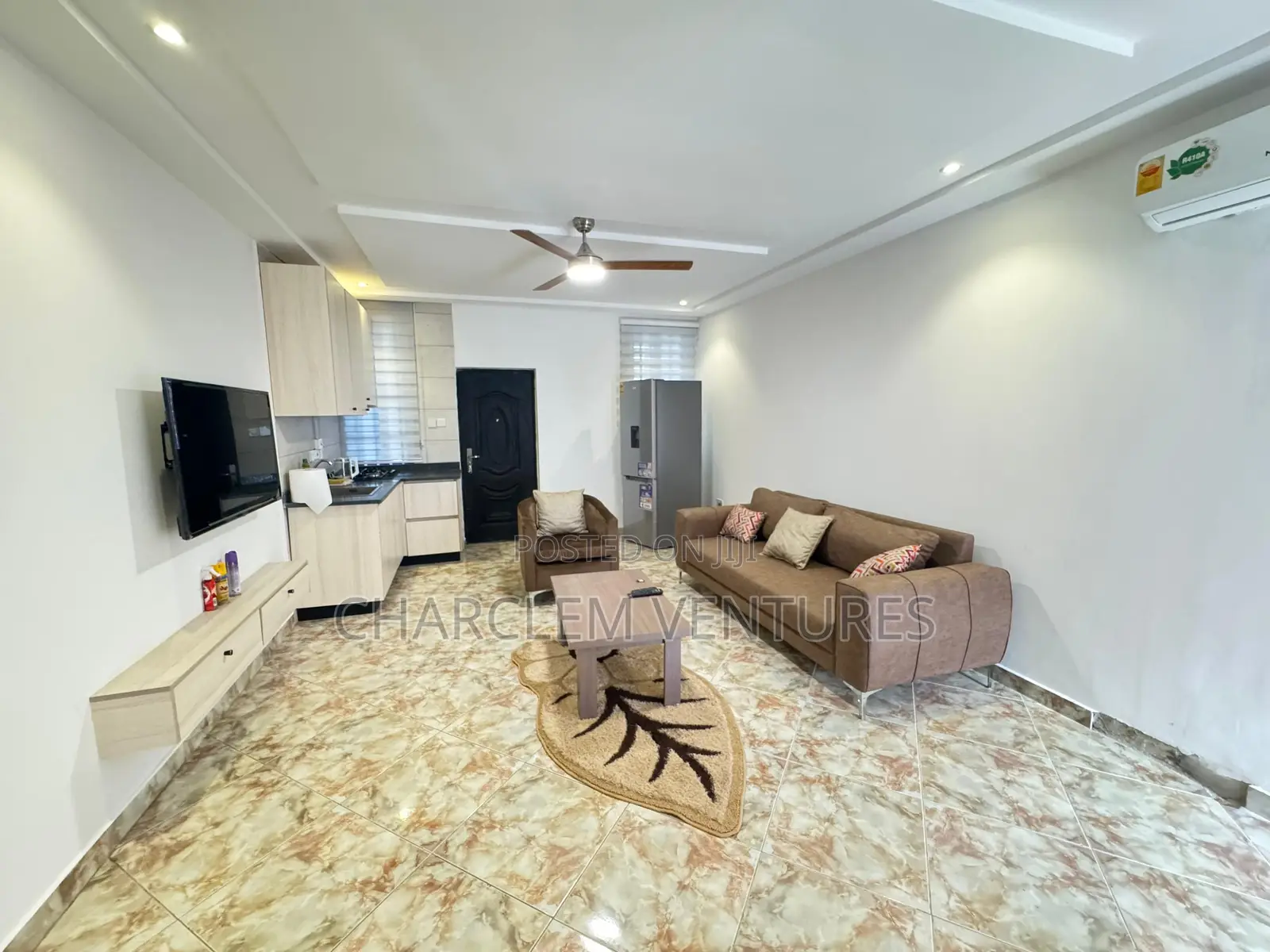 Furnished 2bdrm Townhouse / Terrace in Charclem Ventures, East Legon