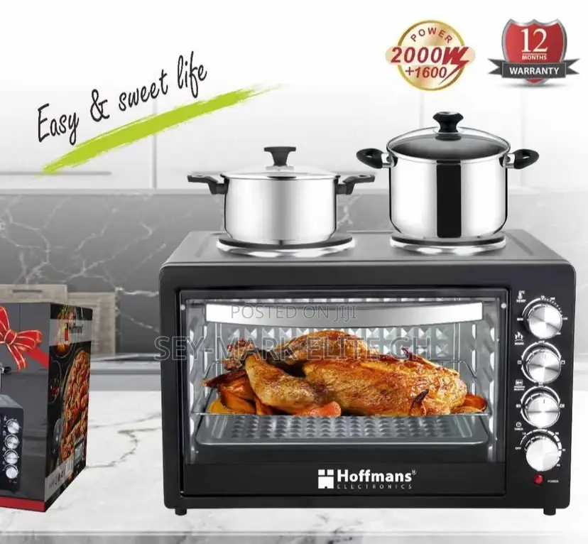 55 Liters Hoffmans Electric Oven With Hotplate