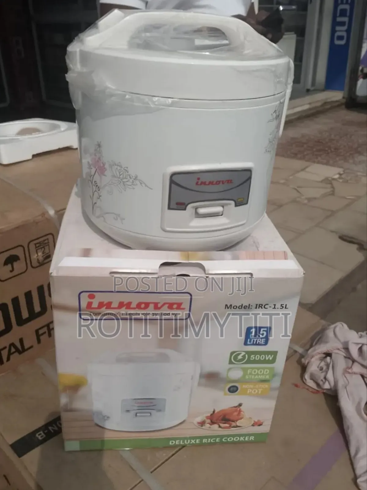 Innova 1.5liters Rice Cooker Food Steamer Non -Stick Pot