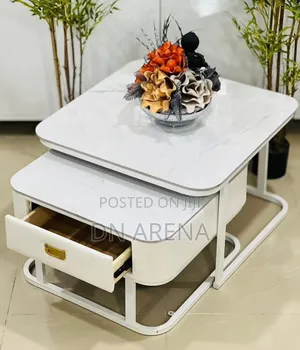 Luxury Coffee Centre Table Glass Top