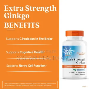 Photo - Doctor's Best, Extra Strength Ginkgo, 120mg/120caps( Memory)