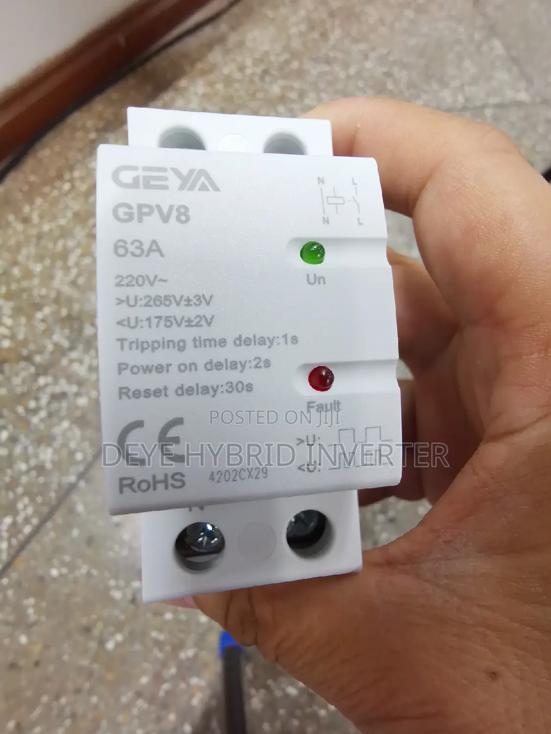 Voltage Protector 63a Single Phase