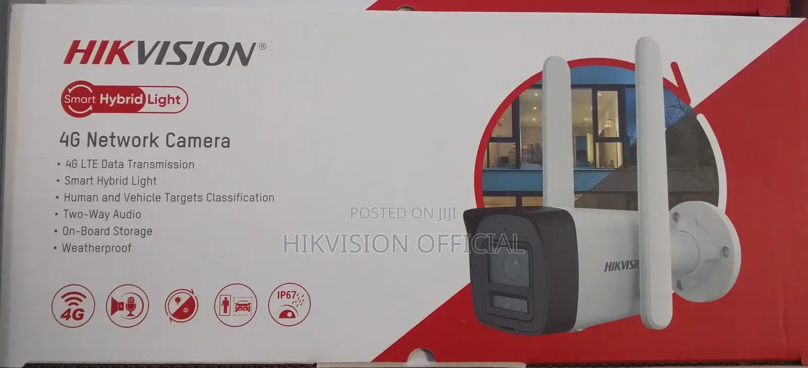 4 Mp Smart Hybrid Light 4g Fixed Bullet Network Camera