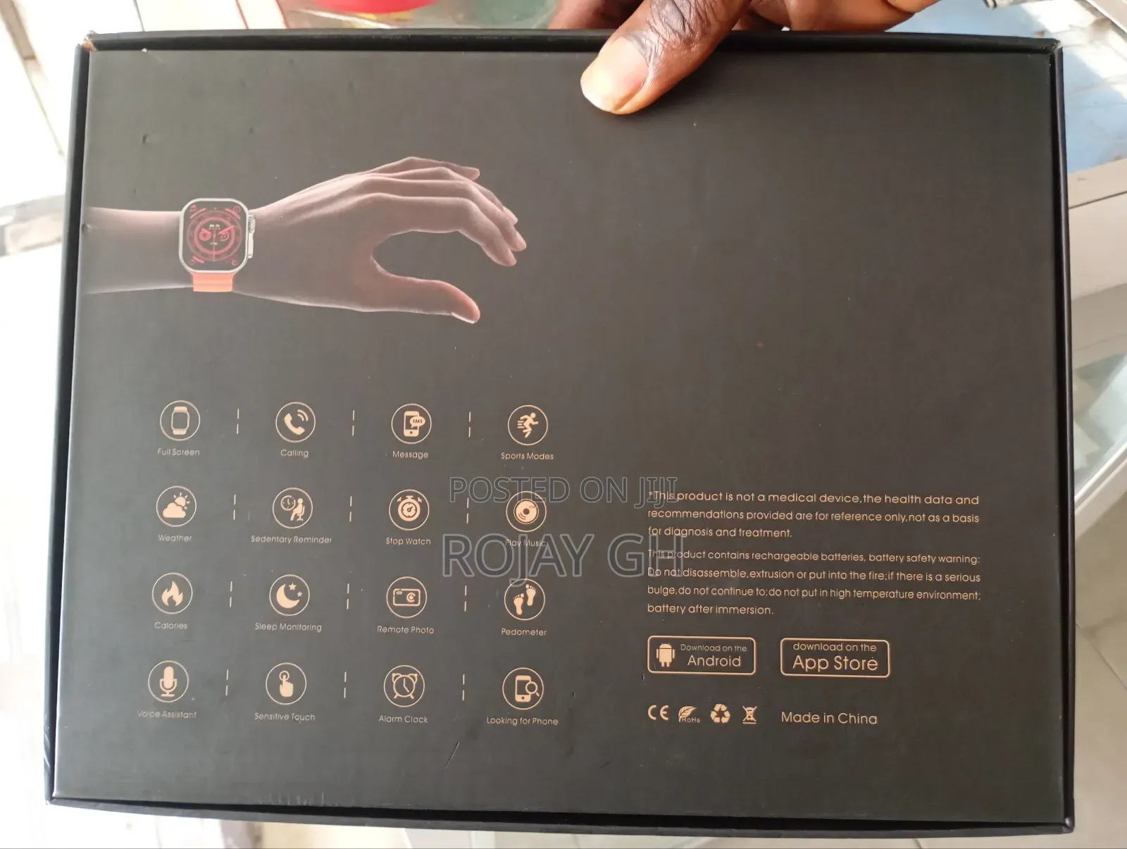 D13 Gs Smart Watch (2 Smart Watches) and 7 Straps - Silver