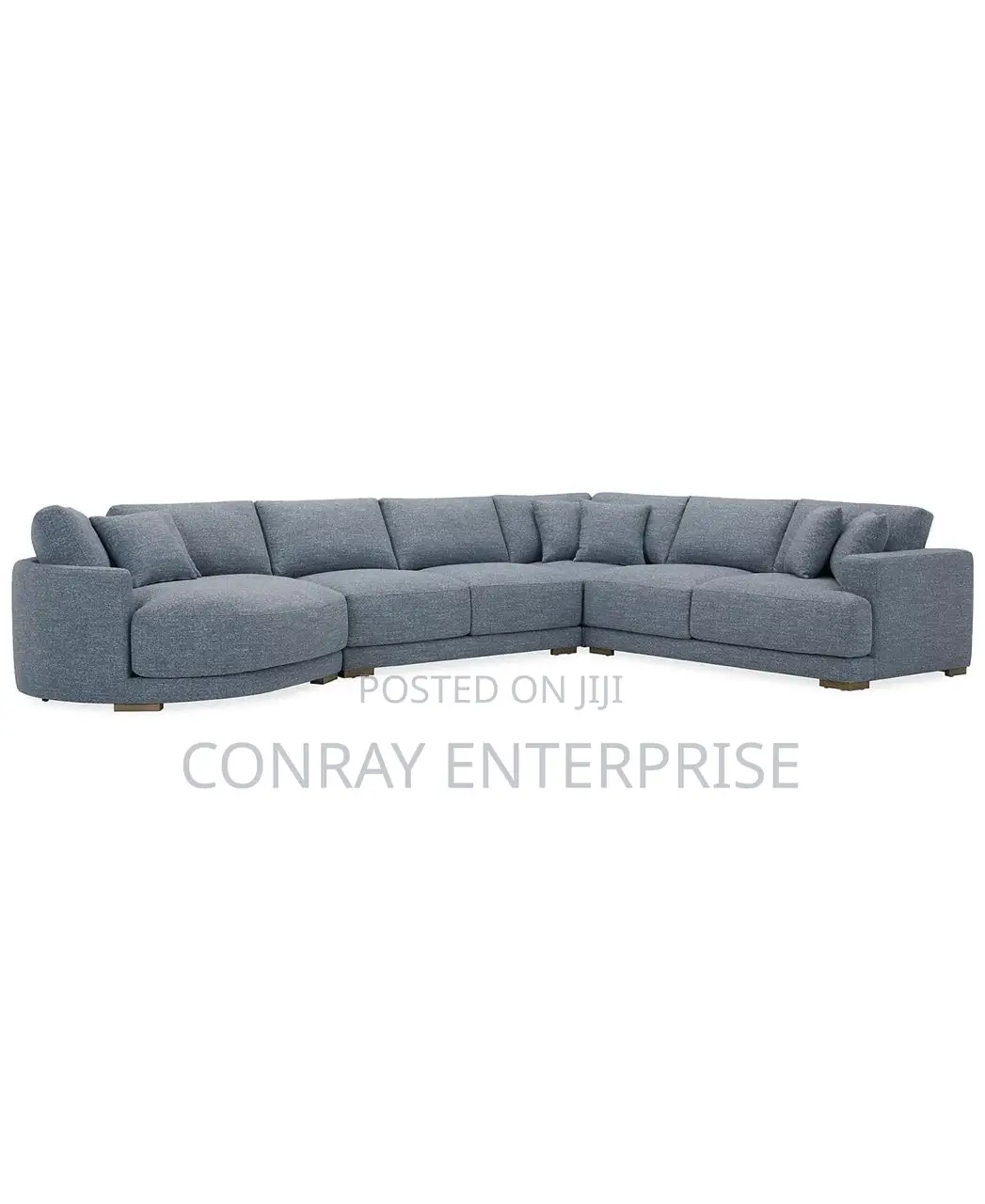 Vasher 166” 4-Pc Fabric Sectional Sofa With Cuddler.