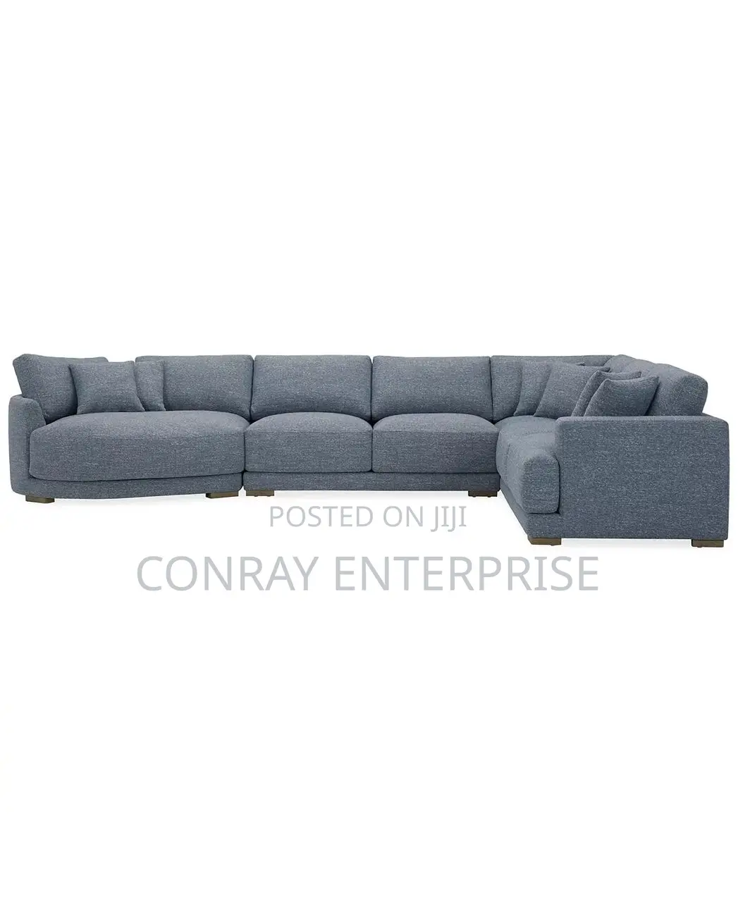 Vasher 166” 4-Pc Fabric Sectional Sofa With Cuddler.