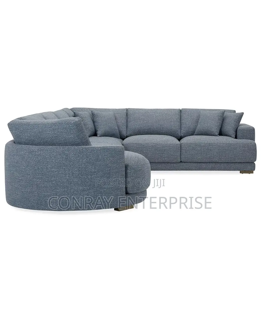 Vasher 166” 4-Pc Fabric Sectional Sofa With Cuddler.