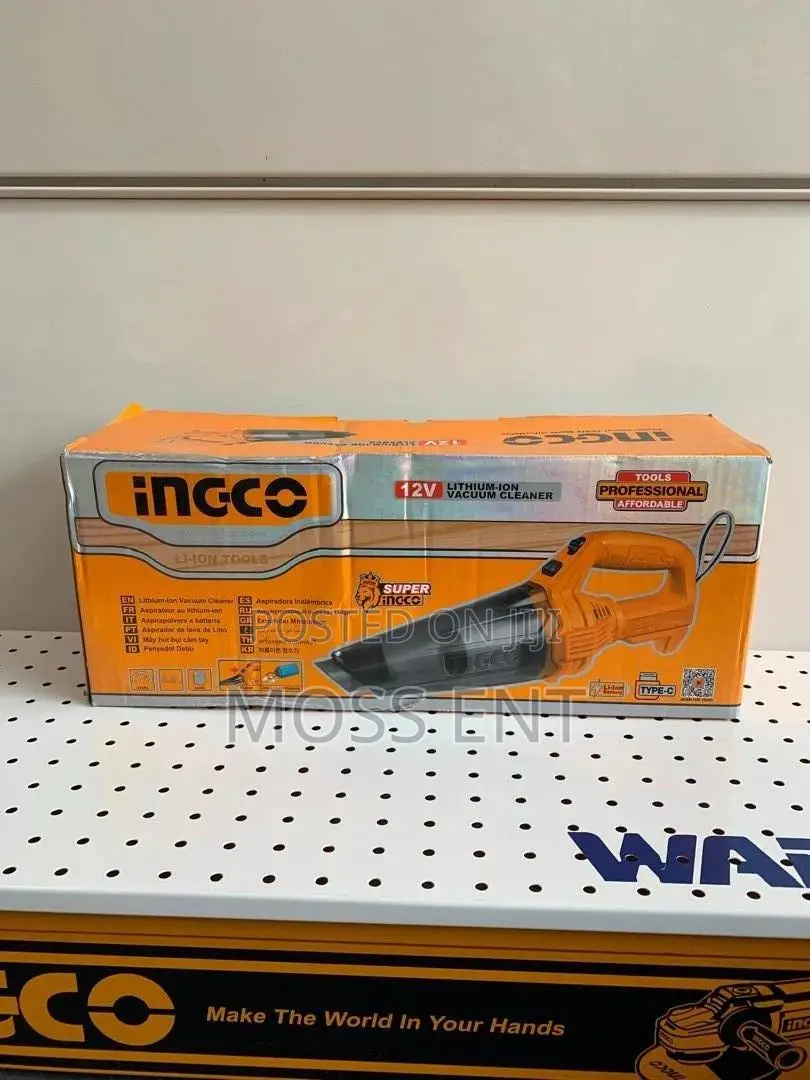 Ingco Lithium-ion Vacuum Cleaner 12v Usb-c + Accs - Cvli2026